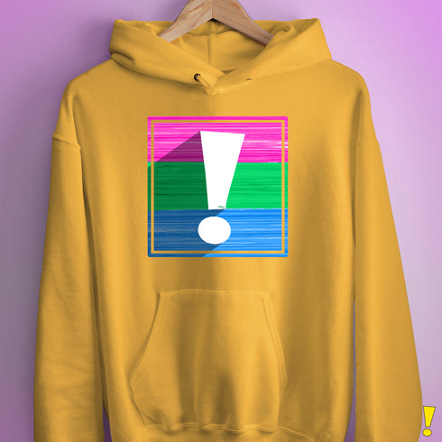 Polysexual Pride Flag Exclamation Point Hoodie